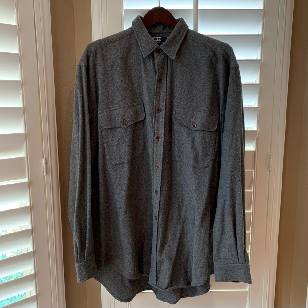 Ralph Lauren Territory Button Down Shirt Gray